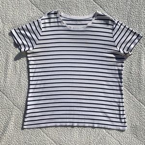 Eddie Bauer Striped Short Sleeve Shirt